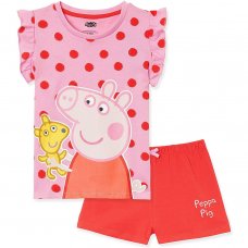 FFX75: Girls Peppa Pig Short Pyjama (1-6 Years)